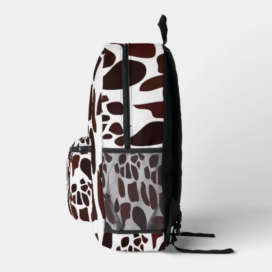 Giraffe Skin Pattern Bedrukte Rugzak (Rechts)