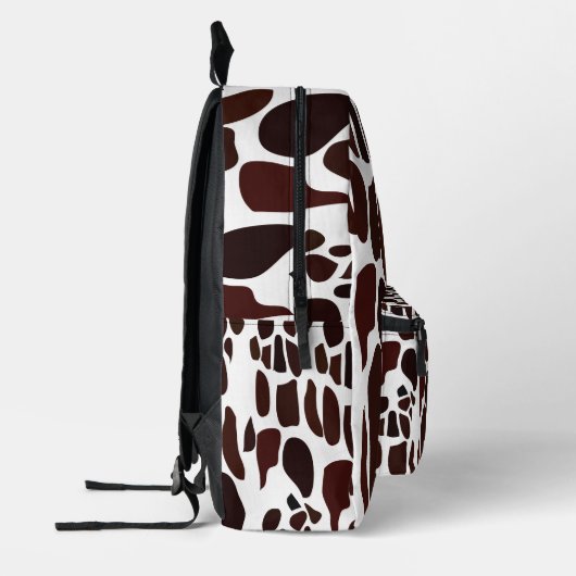 Giraffe Skin Pattern Bedrukte Rugzak (Links)