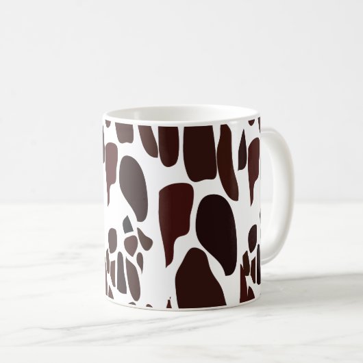 Giraffe Skin Pattern Koffiemok (Voorkant rechts)