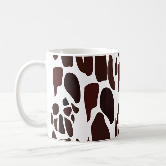 Giraffe Skin Pattern Koffiemok (Links)