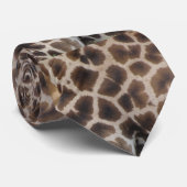 Giraffe Skin Pattern Neck Tie Stropdas (Opgerold)