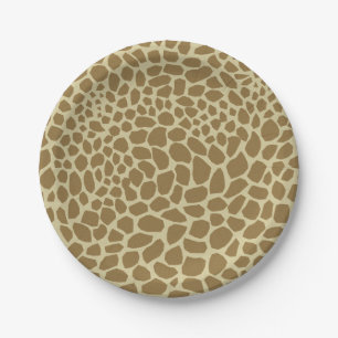 Giraffe Skin Pattern Papieren Bordje