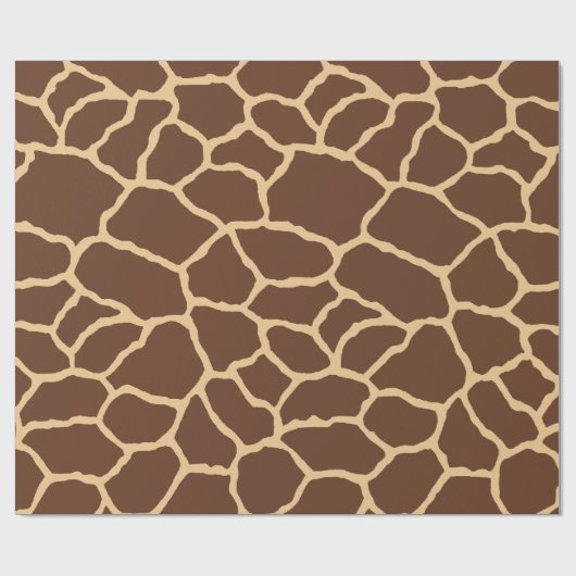 Giraffe Skin Pattern Print Wrapping Paper Cadeaupapier (Vlak)