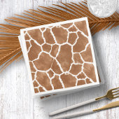 Giraffe Skin Pattern Saddle Brown ID1152 Servet