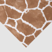 Giraffe Skin Pattern Saddle Brown ID1152 Tissuepapier (Detail)