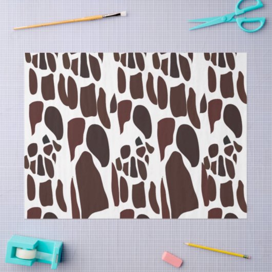 Giraffe Skin Pattern Tissuepapier (Craft)