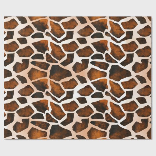 Giraffe Skin Pattern Wrapping Paper Cadeaupapier (Vlak)