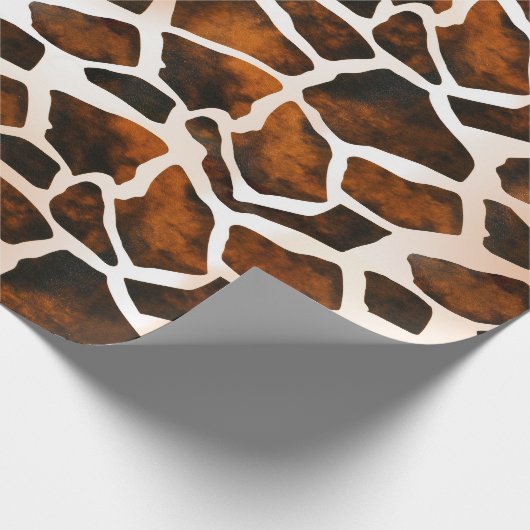 Giraffe Skin Pattern Wrapping Paper Cadeaupapier (Hoek)