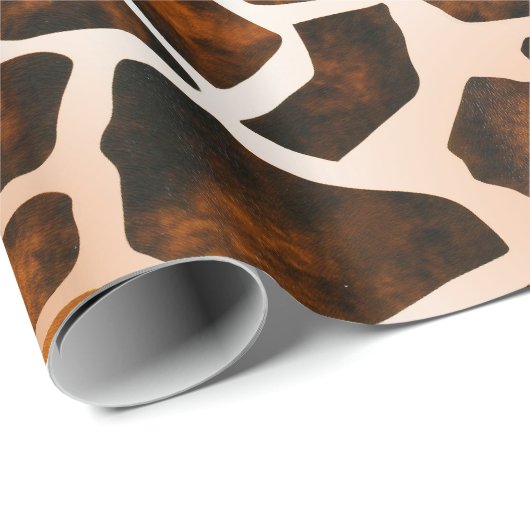 Giraffe Skin Pattern Wrapping Paper Cadeaupapier (Rol Hoek)