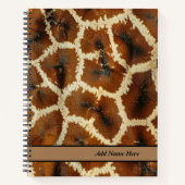 Giraffe Skin Spiral Notitieboek (Voorkant)