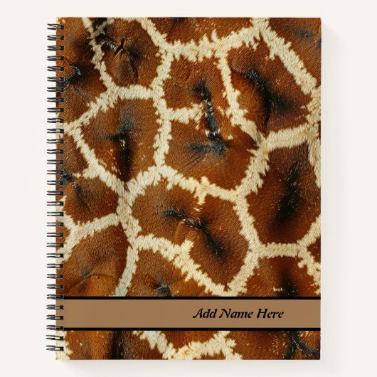 Giraffe Skin Spiral Notitieboek (Voorkant)
