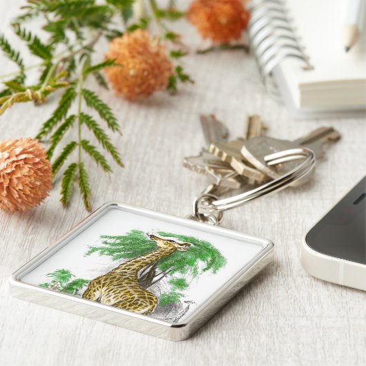 Giraffe Sleutelhanger (Zijkant)