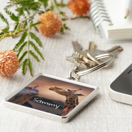 Giraffe Sleutelhanger (Zijkant)