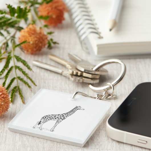 Giraffe Sleutelhanger (Voorkant Rechts)