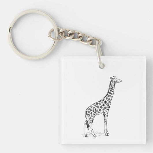 Giraffe Sleutelhanger (voorkant)