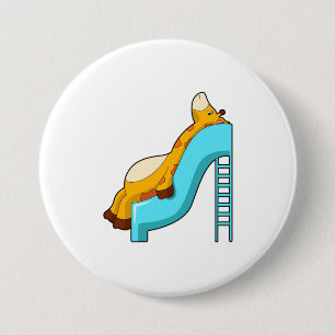 Giraffe Slide Ronde Button 7,6 Cm