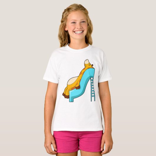 Giraffe Slide T-shirt (Voorkant volledig)