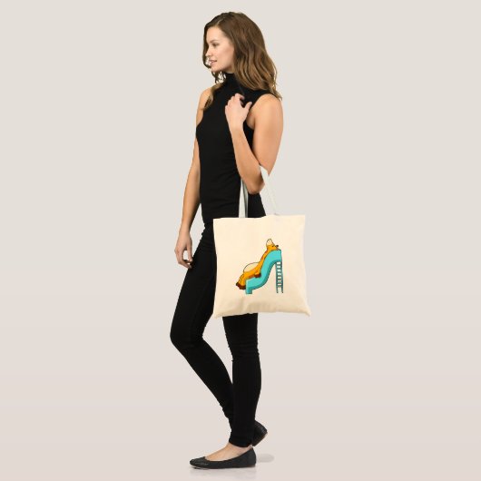 Giraffe Slide Tote Bag (Voorkant (model))