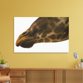 Giraffe, sluiten canvas afdruk (Insitu (Woonkamer))
