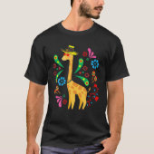Giraffe Sombrero Funny Cinco De Mayo Mexican T-shirt (Voorkant)