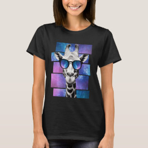 Giraffe Space Glasses Galaxy Zonnebril Meme T-shirt