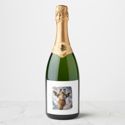  Giraffe Sparkling Wijnetiket (Voorkant)
