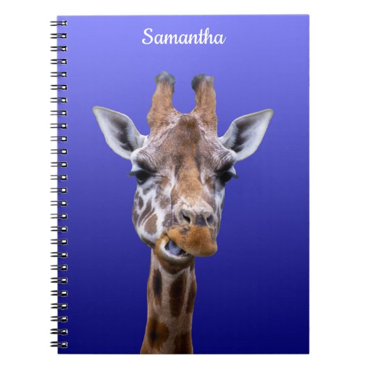 Giraffe spiraal notebook notitieboek (Voorkant)