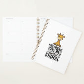 Giraffe Spirit Dier Oud Gravure Shirt Ontwerp Planner (Display)