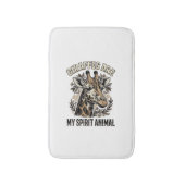 Giraffe Spirit Dier Oude Gravure Shirt Ontwerp Badmat (Voorkant Verticaal)