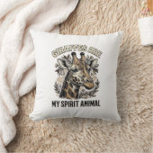 Giraffe Spirit Dier Oude Gravure Shirt Ontwerp Kussen (Deken)
