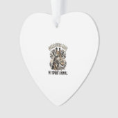 Giraffe Spirit Dier Oude Gravure Shirt Ontwerp Ornament (voorkant)