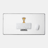 Giraffe Spirit Dier Oudergravure Shirt Desi Bureaumat (Keyboard & Muis)