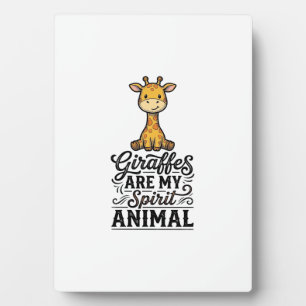 Giraffe Spirit Dier Oudergravure Shirt Desi Fotoplaat