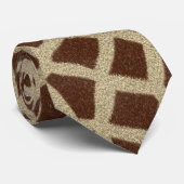 Giraffe Spot Animal Print Wild Cat Fabric Mannen S Stropdas (Opgerold)