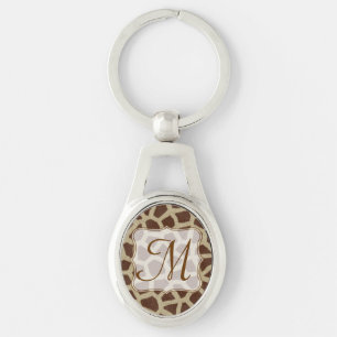 Giraffe Spot Animal Print Wild Digital Sleutelhang Sleutelhanger