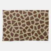Giraffe Spot Animal Print Wild Keuken Schotel Hand Theedoek (Horizontaal)