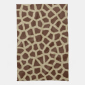 Giraffe Spot Animal Print Wild Keuken Schotel Hand Theedoek (Verticaal)