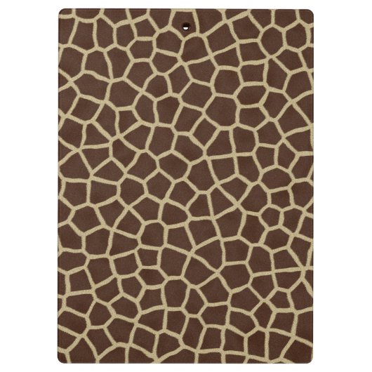 Giraffe Spot Gold Glitter Foto afdrukken Klembord (Achterkant)