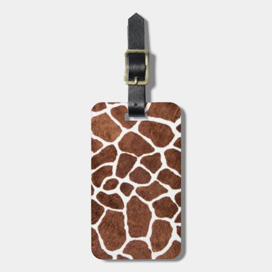 Giraffe spots bagagelabel (Voorkant verticaal)
