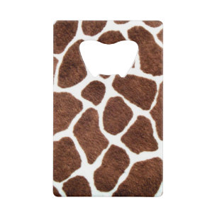Giraffe spots creditkaart flessenopener