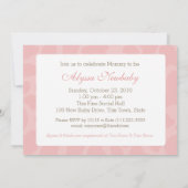 Giraffe Spots en Pink Bow Baby shower Kaart (Achterkant)