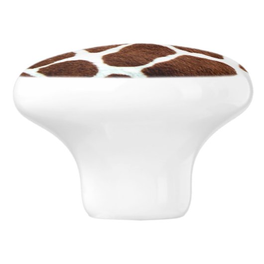 Giraffe spots keramische knop (Zijkant)