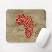 Giraffe Spots Map of AFRICA Wildlife Muismat (Met muis)
