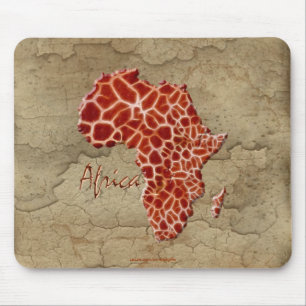 Giraffe Spots Map of AFRICA Wildlife Muismat