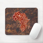 Giraffe Spots Map of AFRICA Wildlife Muismat (Met muis)