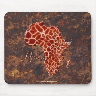 Giraffe Spots Map of AFRICA Wildlife Muismat
