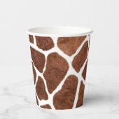 Giraffe spots papieren bekers (Achterkant)