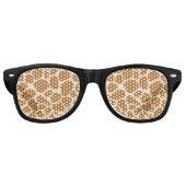 Giraffe Spots Party Shades Retro Zonnebril (Voorkant)
