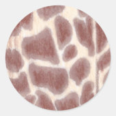 Giraffe Spots Pattern Aangepaste Stickers (Voorkant)