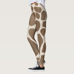 Giraffe Spots Print Pattern Leggings